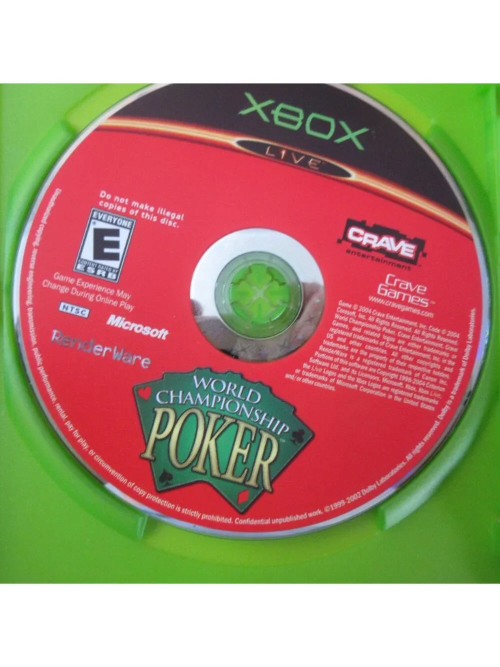 Lot of 2 Xbox Games - Big Bumpkin' (sealed) - World Champion Ship Poker